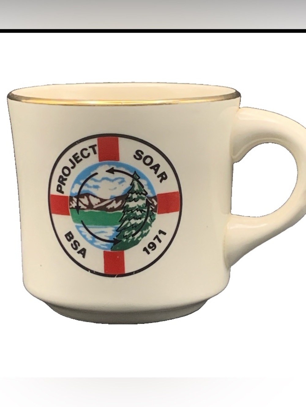 Vintage Boy Scouts Scout Project Soar BSA 1971 Mug